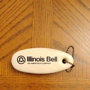 Illinois Bell An Ameritech Company Vinyl Dipped Key Float Boating Fishing Kayak